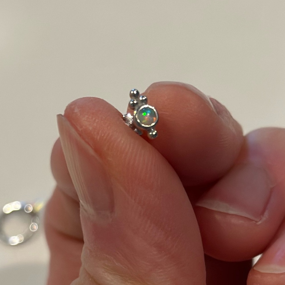 Maria Tash Trinity Opal Threaded Stud - image 1